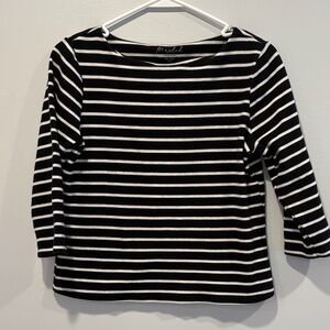 Marled Classic Striped Long Sleeve Tee